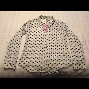 Dolled Up Heart Printed Oxford
